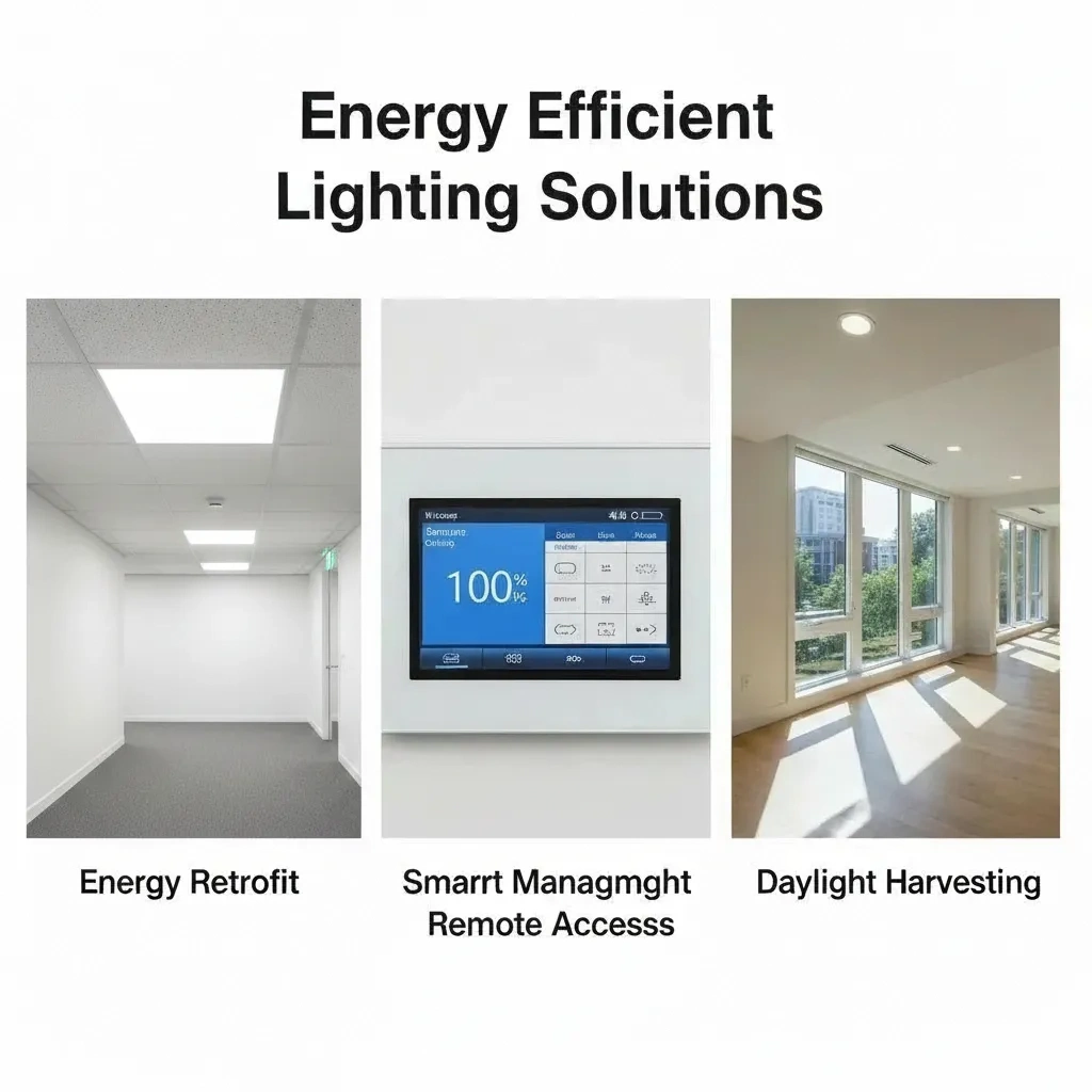 illustration of energy efficient lighting solution